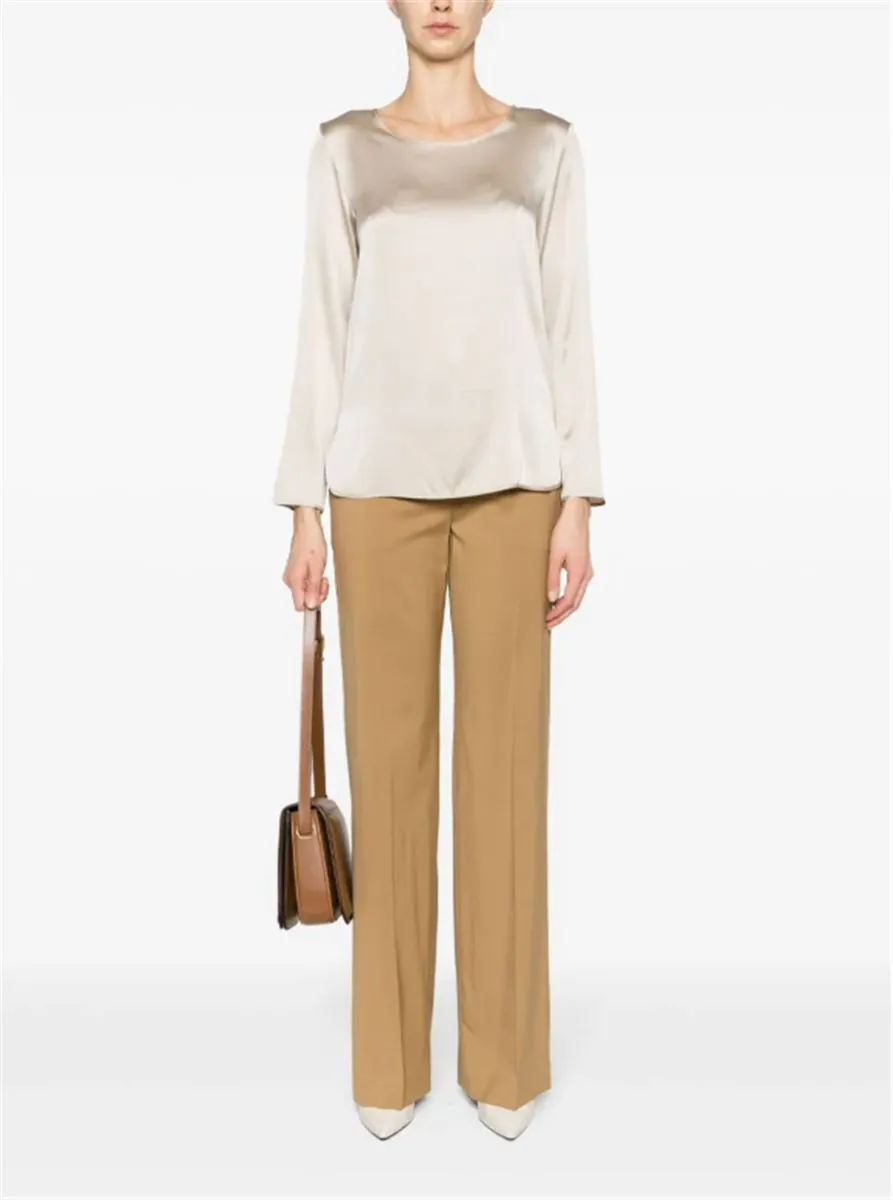 STRAIGHT-LEG VIRGIN-WOOL TROUSERS