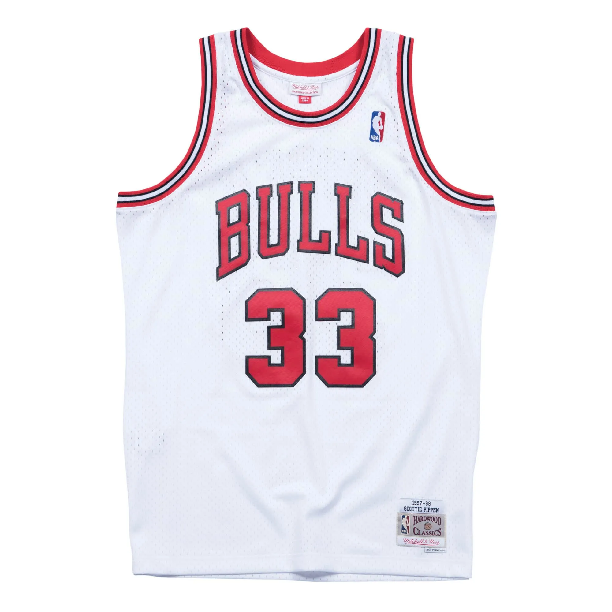 SWINGMAN JERSEY CHICAGO BULLS PIPPEN - WHITE