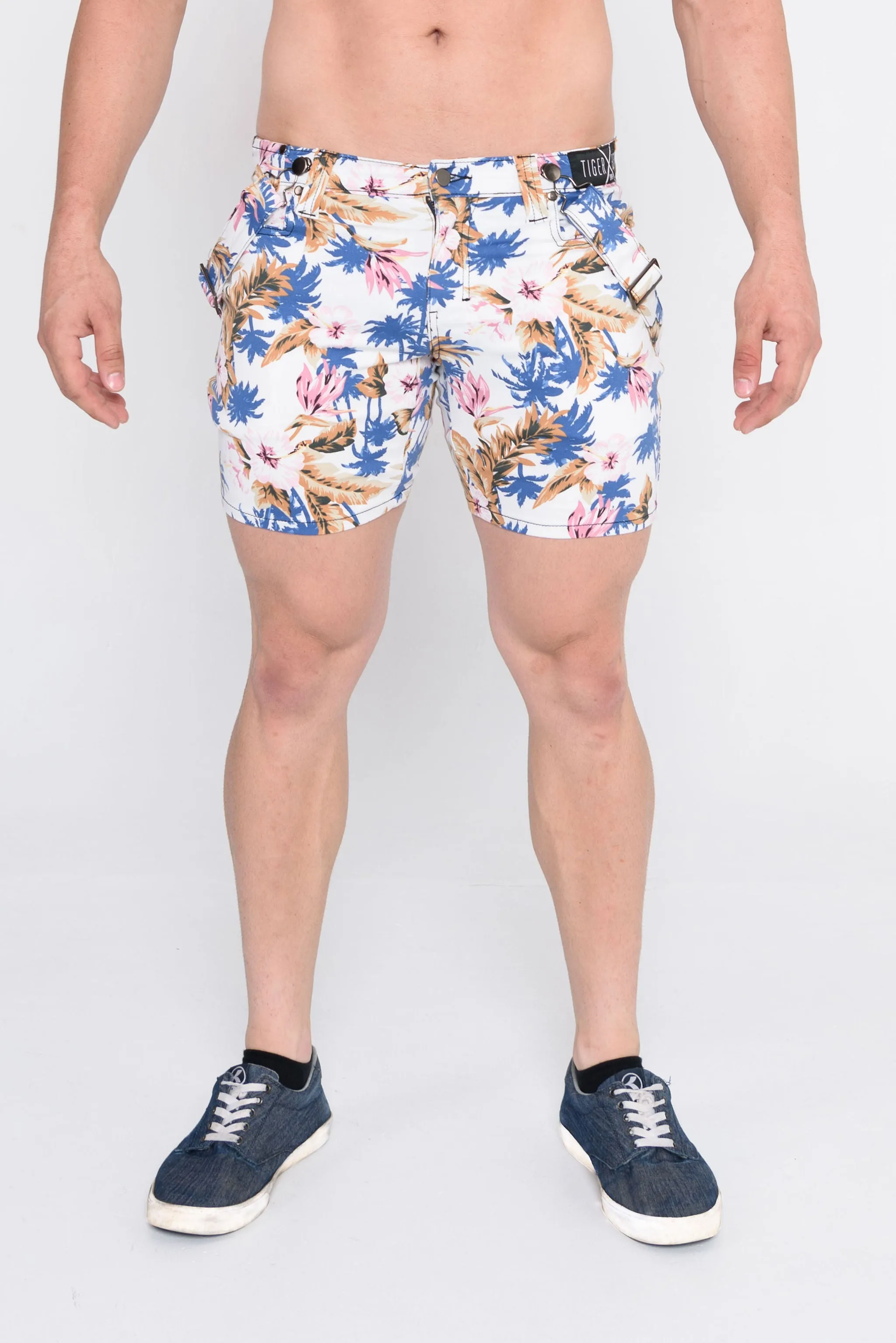 Taj White Hawaiian Short