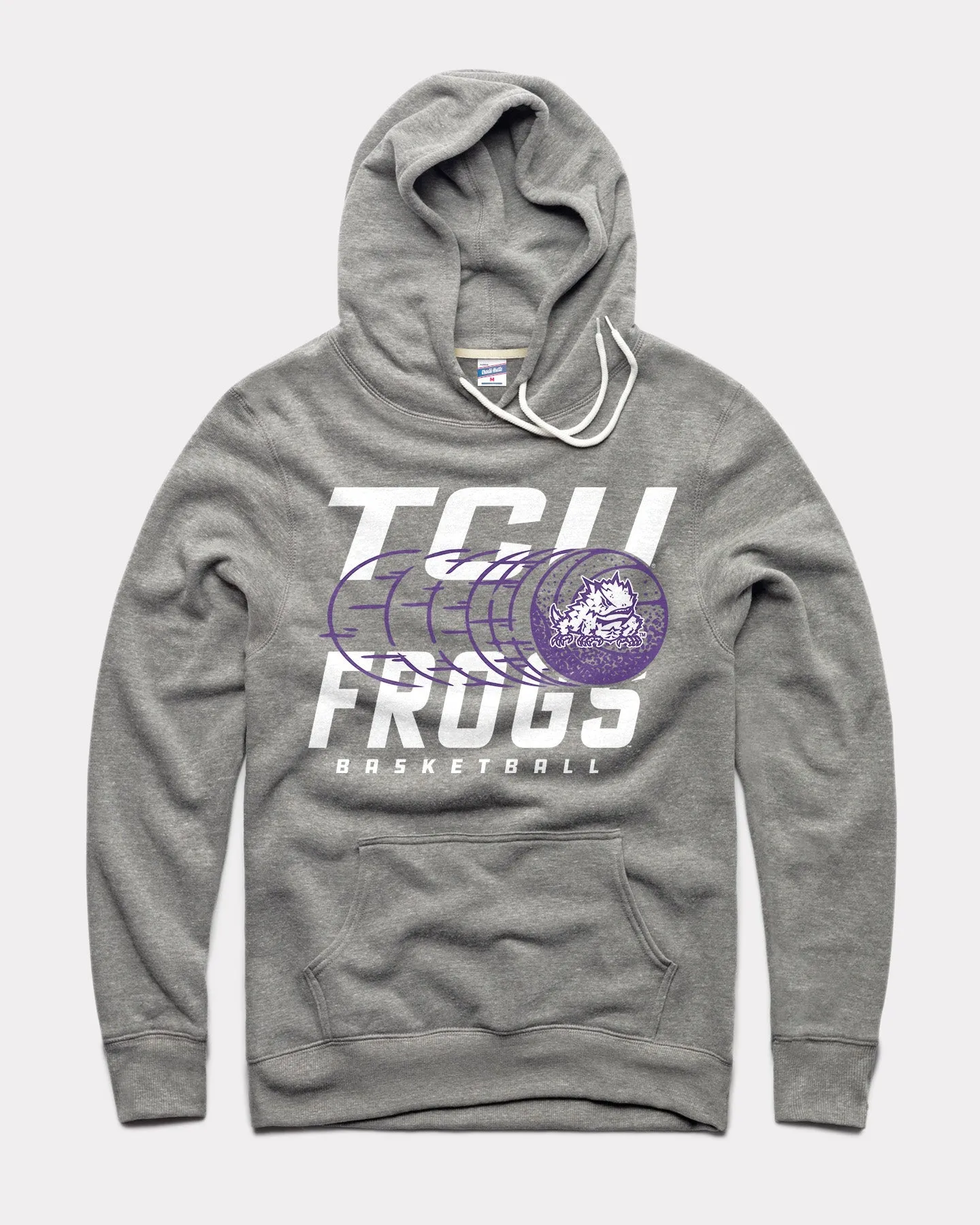 TCU Trailing Basketball Vintage Grey Hoodie