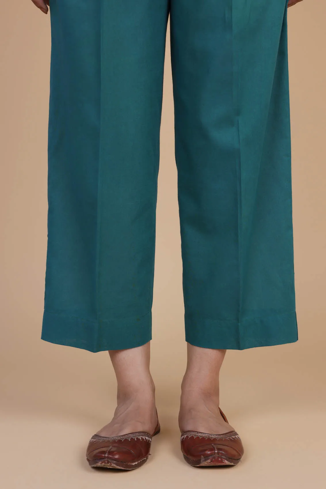 Teal Wide Trousers