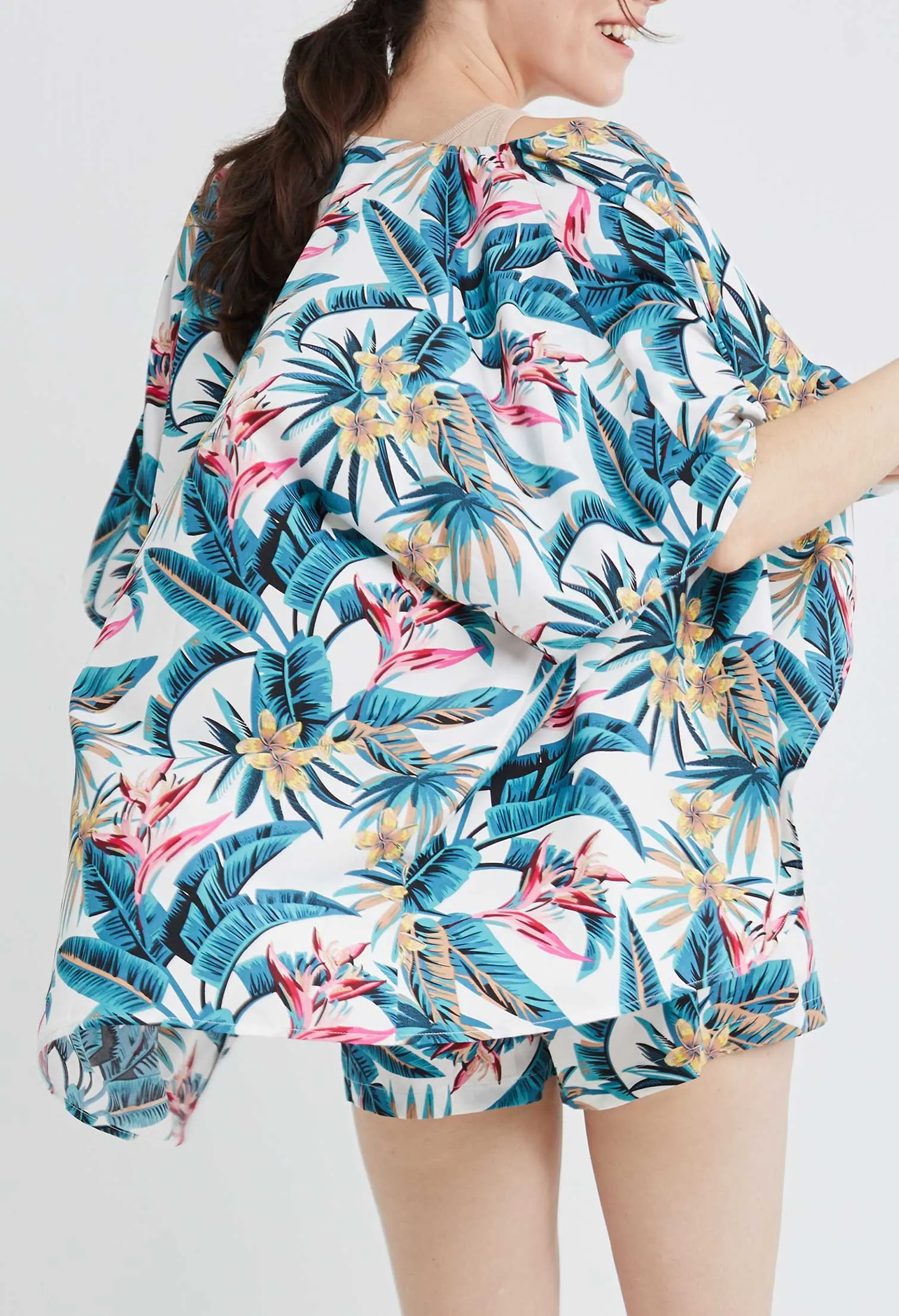 Tropical Vacay Short Kimono