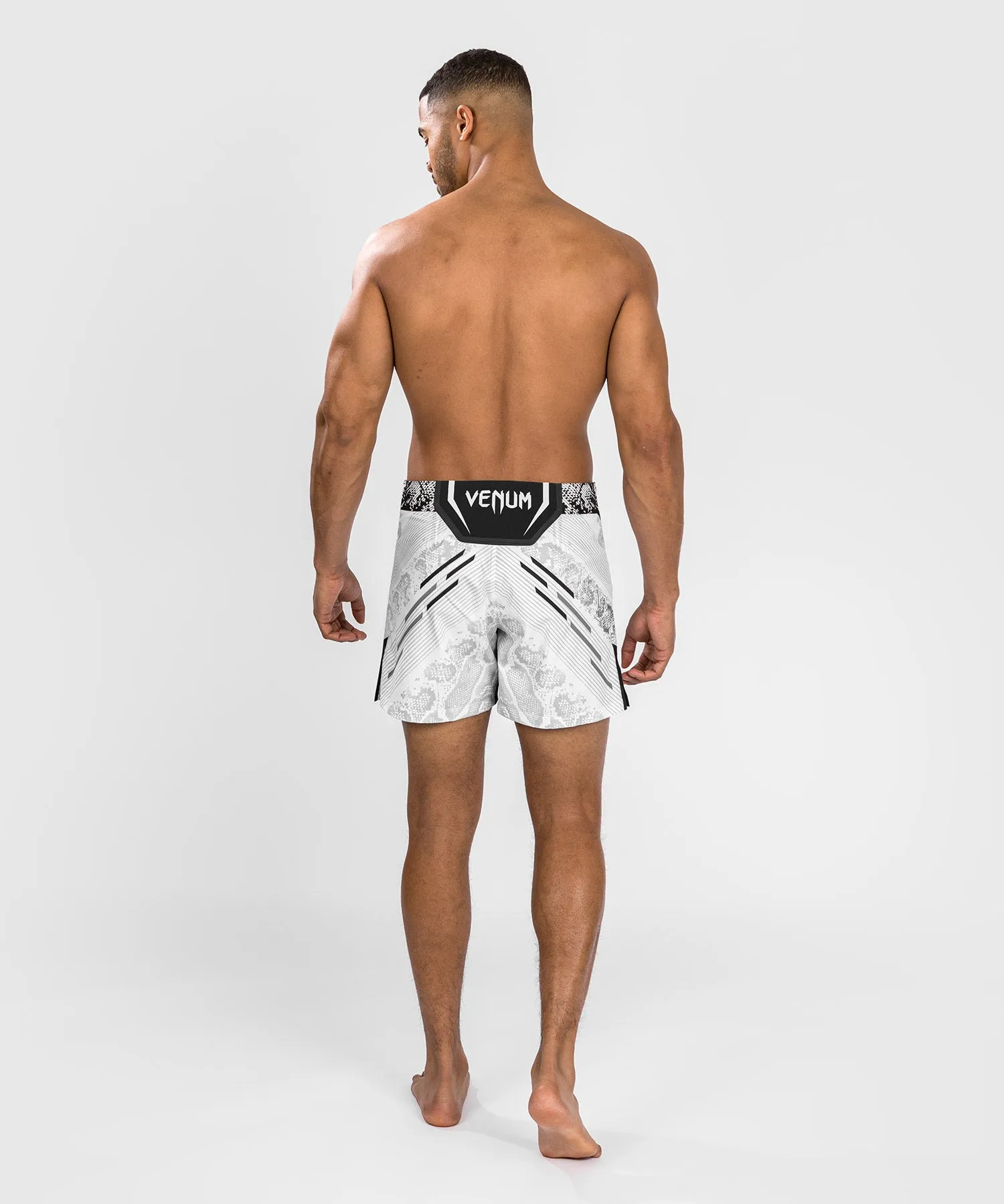 UFC Adrenaline by Venum Personalized Authentic Fight Night Men's Fight Short - Short Fit - White