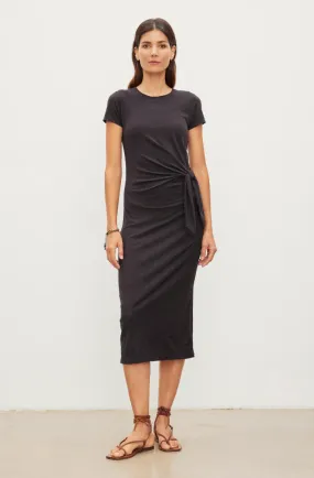 Velvet by Graham & Spencer Cap Sleeve Twist Front Short Sleeve Darcy Dress