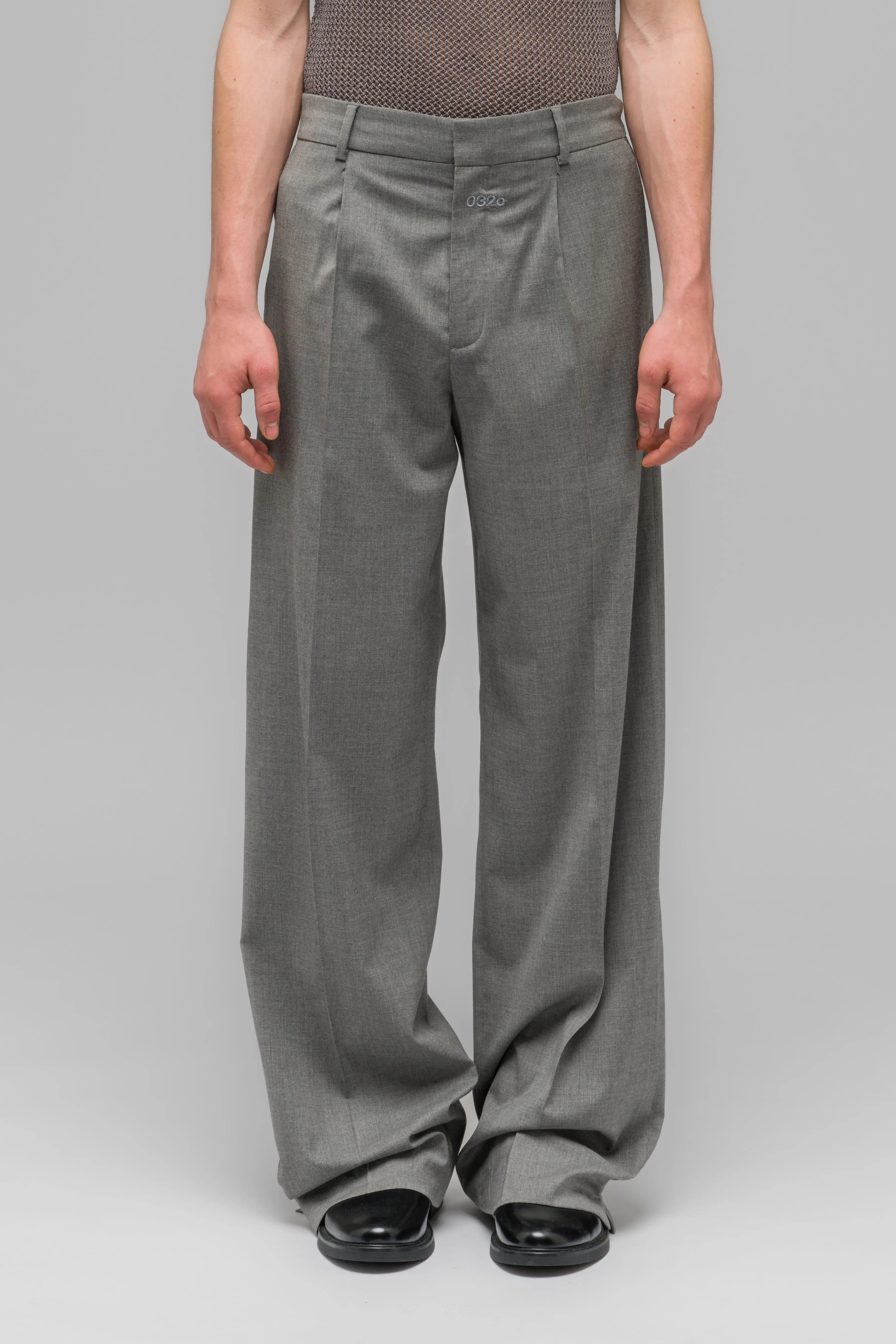 WIDE LEG SUIT TROUSERS