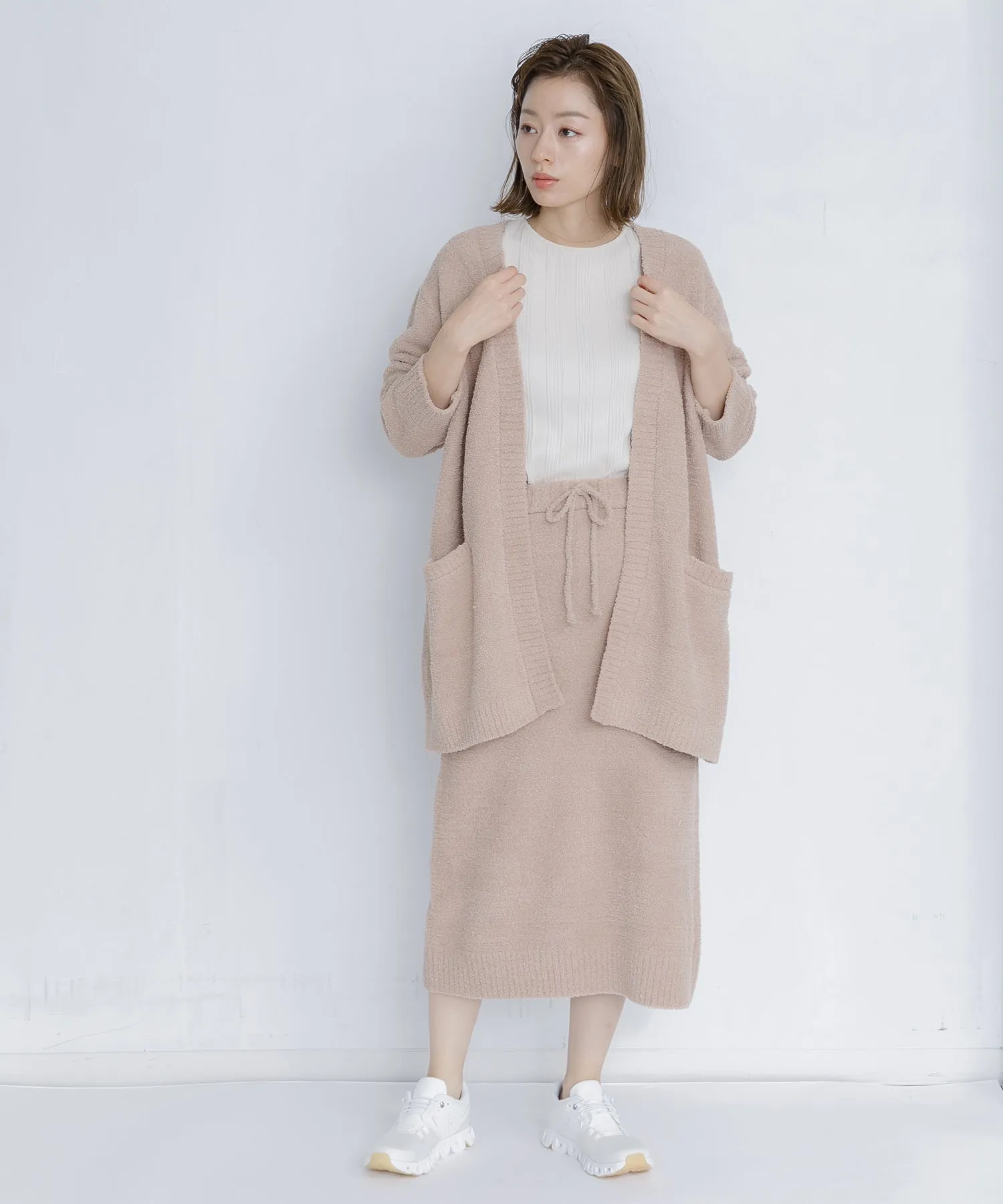 【WOMEN】nestwell THRUSH < Relaxed Fit A Line Skirt >